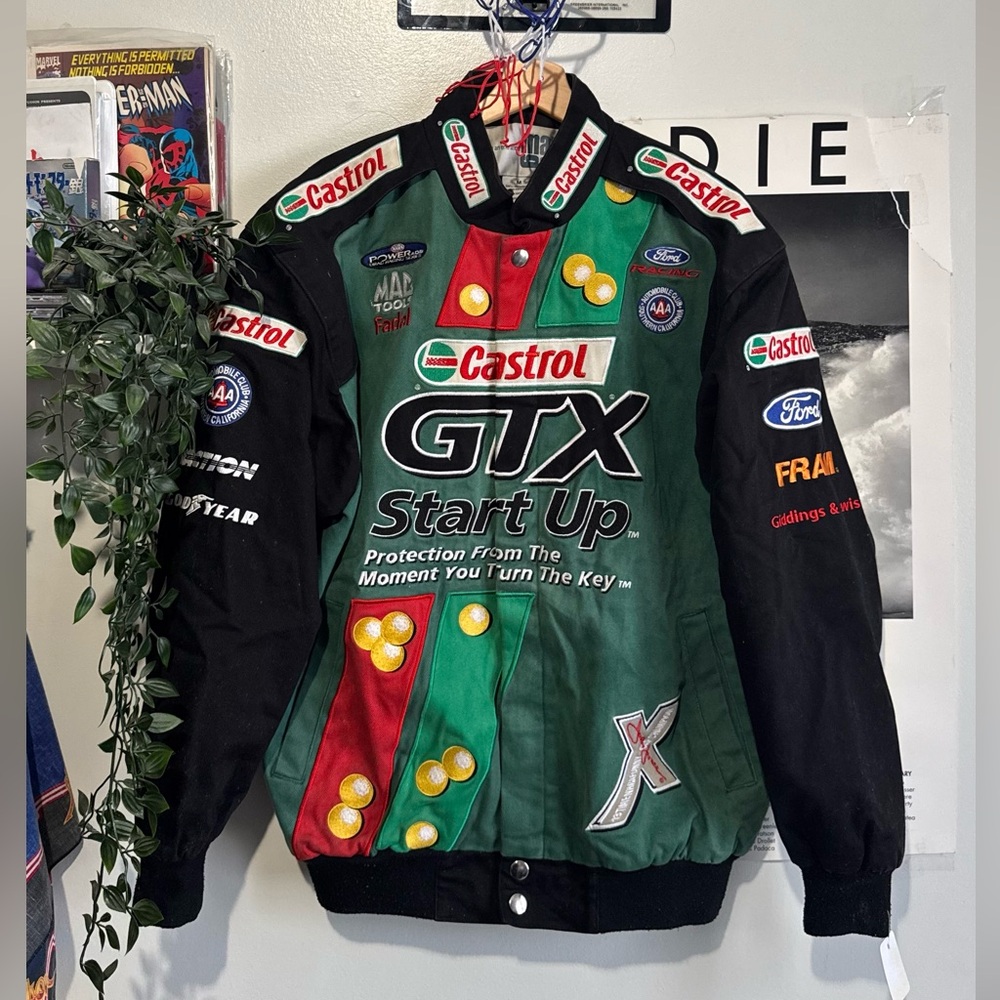 Nascar GTX Racing Jacket - Green and Black